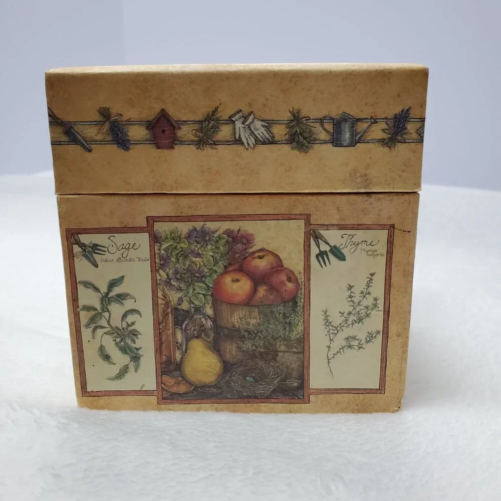 Small Decorative Storage Box Garden Seasonal Herbs Bob's Boxes Gift Box